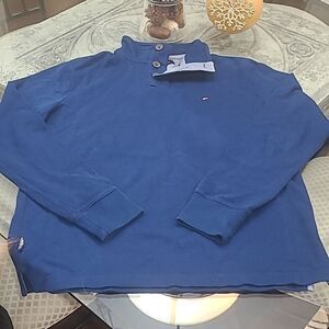 TOMMY Hilfiger men's Mock Neck Cotton New Sweater Medium